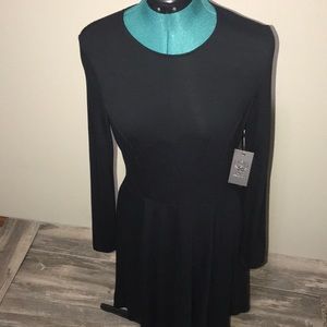 NWT Vince Camuto black zip up dress